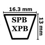 Ремни клиновые узкого сечения SPB XPB
