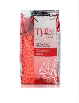 Воск горячий (пленочный) ITALWAX Top Formula Coral (Коралл) гранулы 750гр