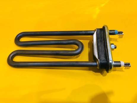 ТЭН стиральной машины 1750W прямой L=155 мм без отв. под датчик, резинка с юбкой сдвоен клеммы Bosch