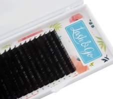 Черные ресницы Lash&Go, 16 линий, 08 C 0.10