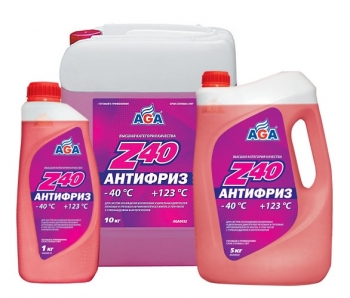 Антифриз Z40 Красный готовый к применению AGA 1 кг