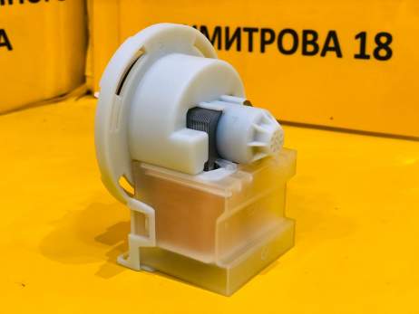 Насос стиральной машины Bosсh COPRECI 30W 4 защелки,круглый, фишка вперед вместе